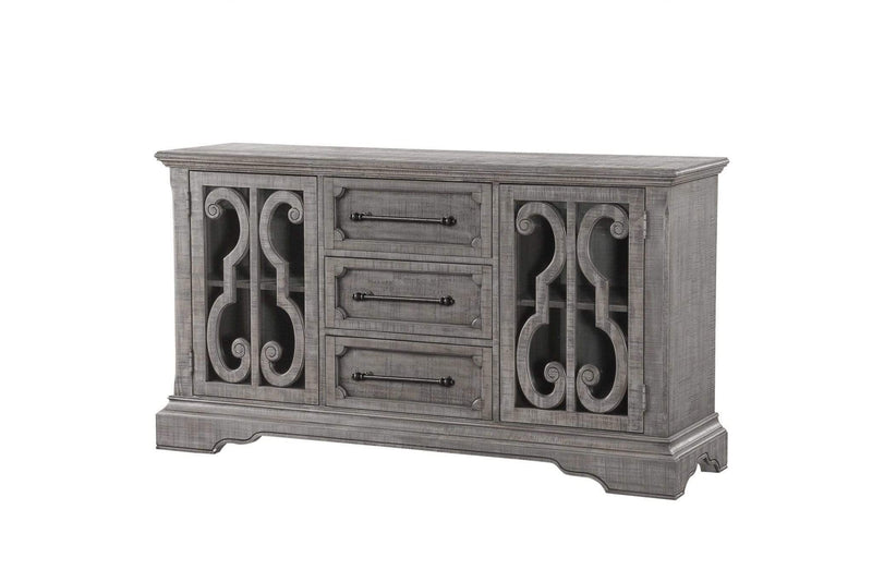 Furniture Living Room Furniture - 18" X 66" X 36" Salvaged Natural Wood Server HomeRoots