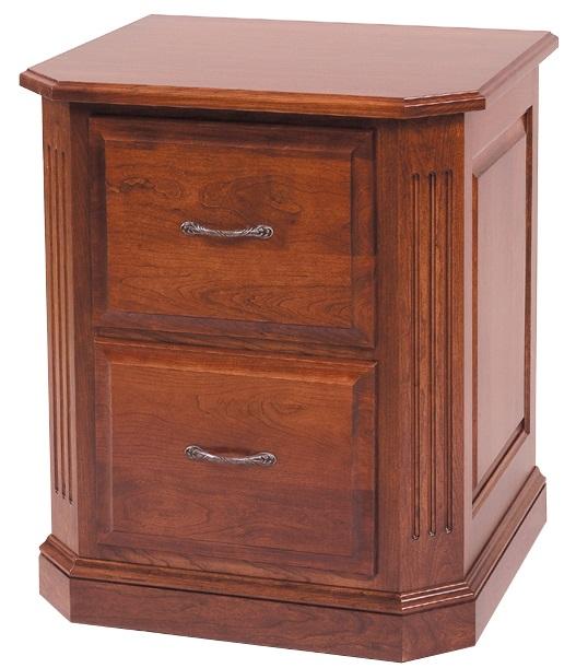 Furniture Living Room Furniture - 23.25" x 27" x 30.5" Wooden Acres Stain 2 Drawer File HomeRoots