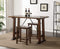Furniture Living Room Furniture - 3 Piece Wooden Counter Height Set in Walnut and Black HomeRoots