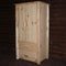 Furniture Living Room Furniture - 33" X 23" X 61" Natural Wood Armoire HomeRoots