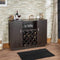 Furniture Living Room Furniture - 47" X 14" X 35" Espresso Wood Server HomeRoots