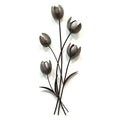 Furniture Modern Furniture - 11.02" X 2.95" X 27.56" Galvanized Metal Flower Bunch HomeRoots