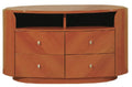 Furniture Modern Furniture - 29" Sophisticated Cherry High Gloss TV Entertainment Unit HomeRoots