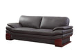 Furniture Modern Furniture - 34" Dazzling Brown Leather Couch HomeRoots
