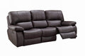 Furniture Modern Furniture - 41" Sleek Brown Leather HomeRoots