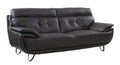 Furniture Modern Furniture - Contemporary Faux Brown Leather Couch HomeRoots