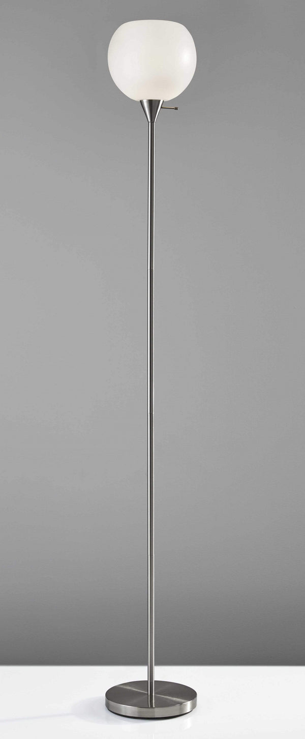 Furniture Rustic Furniture - 10" X 10" X 71.5" Black Metal Torchiere HomeRoots