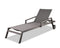 Furniture Rustic Furniture - 30" X 83" X 12"/20" Lounge Aluminum Chaise HomeRoots