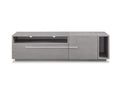 Furniture Rustic Furniture - 67" X 17" X 18.5" Gray oak Veneer TV Unit HomeRoots