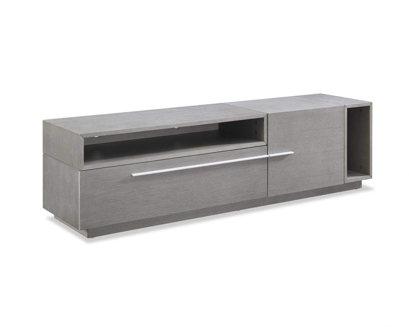 Furniture Rustic Furniture - 67" X 17" X 18.5" Gray oak Veneer TV Unit HomeRoots