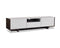 Furniture Rustic Furniture - 73" X 17" X 18" Gloss Taupe TV Unit HomeRoots