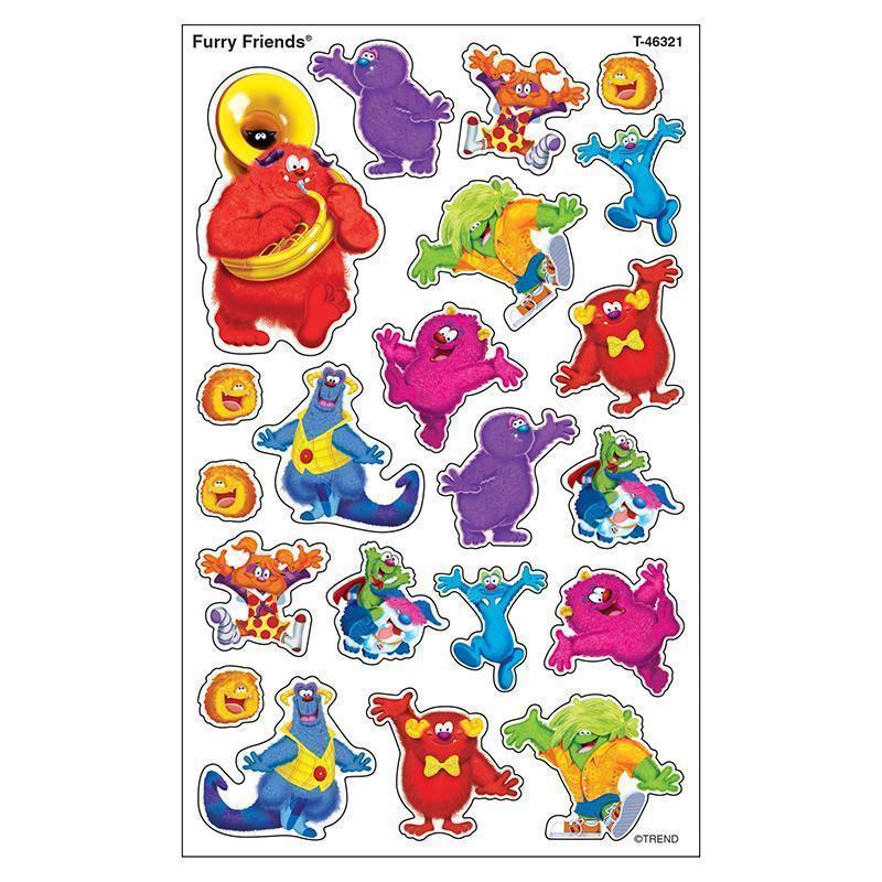 FURRY FRIENDS SUPERSHAPES STICKERS-Learning Materials-JadeMoghul Inc.