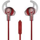 Fuse Sport Earbuds with Microphone (Red)-Headphones & Headsets-JadeMoghul Inc.