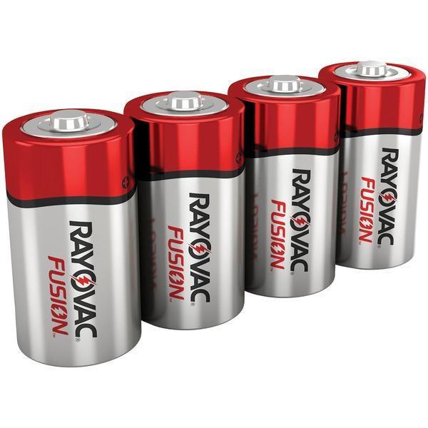 FUSION(TM) Long-Lasting Alkaline Batteries (C, 4 pk)-Round Cell Batteries-JadeMoghul Inc.