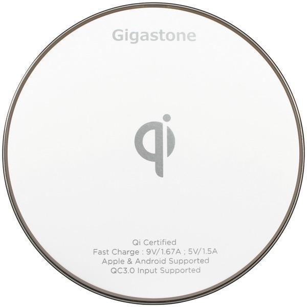 GA-9600 Qi(R)-Certified Fast Wireless Charger (White)-Wall Chargers-JadeMoghul Inc.