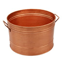 Galvanized Farmhouse Style Tub, Copper-Tubs-Copper-Metal-JadeMoghul Inc.