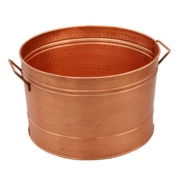 Galvanized Farmhouse Style Tub, Copper-Tubs-Copper-Metal-JadeMoghul Inc.