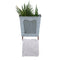 Galvanized Iron Wall Box With Towel Bar, Gray-Decorative Boxes-Gray-Iron-JadeMoghul Inc.