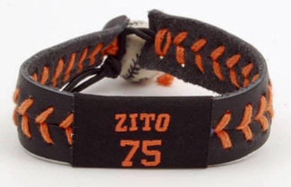 Gamewear MLB Leather Wrist Band - Zito Team Colors-Gamewear-JadeMoghul Inc.