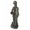 Garden Statues and Yard Art Resin Magnesium Oxide Girl Garden decor, Gray Benzara