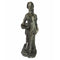 Garden Statues and Yard Art Resin Magnesium Oxide Girl Garden decor, Gray Benzara