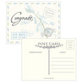 Garden "Well Wishing" Postcards Bluebell (Pack of 1)-Weddingstar-Powder Blue-JadeMoghul Inc.