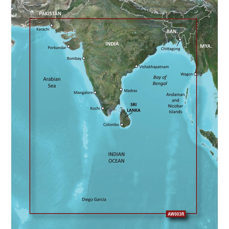 Garmin BlueChart g2 HD - HXAW003R - Indian Subcontinent - microSD-SD [010-C0755-20]-Garmin BlueChart Foreign-JadeMoghul Inc.