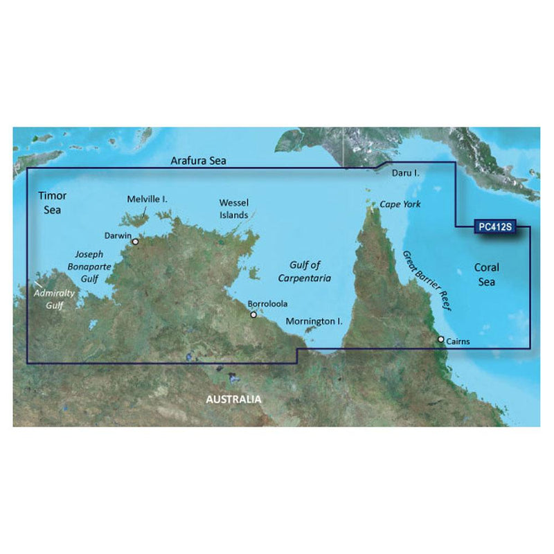 Garmin BlueChart g2 HD - HXPC412S - Admiralty Gulf Wa To Cairns - microSD-SD [010-C0870-20]-Garmin BlueChart Foreign-JadeMoghul Inc.
