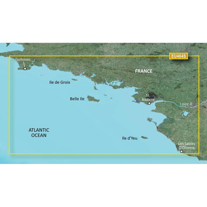 Garmin BlueChart g3 Vision HD - VEU464S - Penmarch to Les Sables dOlonne - microSD-SD [010-C0808-00]-Garmin BlueChart Vision Foreign-JadeMoghul Inc.