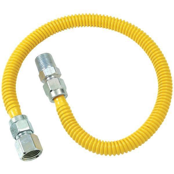 Gas Dryer & Water Heater Flex-Line (1/2"OD (1/2" FIP x 1/2" MIP) x 36")-Dryer Connection & Accessories-JadeMoghul Inc.