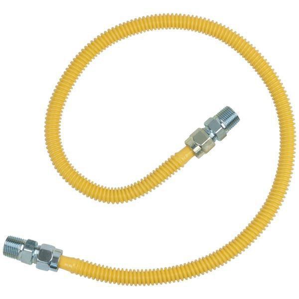 Gas Range & Gas Furnace Flex-Line (1/2" OD x 36", 1/2" MIP x 1/2" MIP, Up to 71,100 BTU)-Range Replacement Elements & Accessories-JadeMoghul Inc.