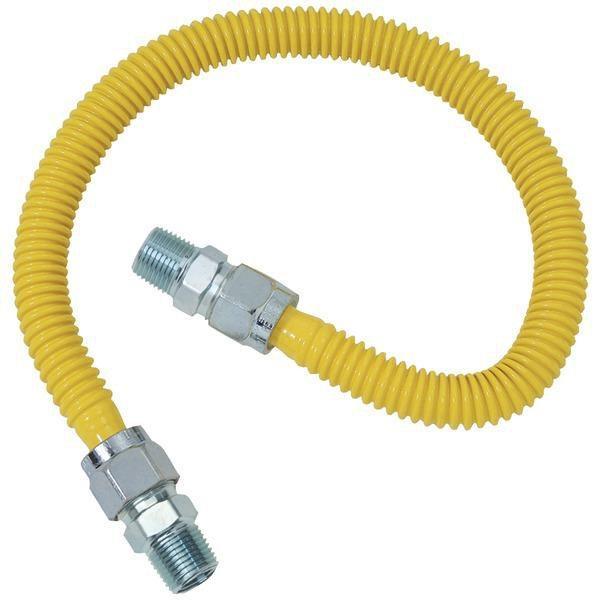 Gas Range & Gas Furnace Flex-Line (5/8" OD (1/2" MIP x 1/2" MIP) x 48")-Range Replacement Elements & Accessories-JadeMoghul Inc.