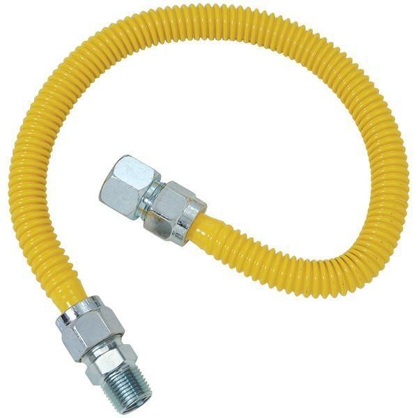 Gas Range & Gas Furnace Flex-Line (5/8" OD (3/4" FIP x 1/2" MIP) x 48")-Range Replacement Elements & Accessories-JadeMoghul Inc.