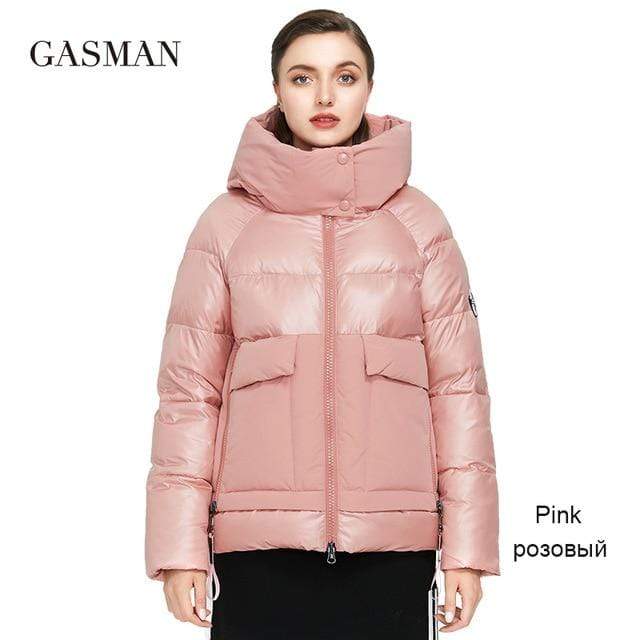 GASMAN Brand autumn winter fashion Women parka down jacket hooded patchwork thick coat Female warm clothes puffer jacket new 001 JadeMoghul Inc. 