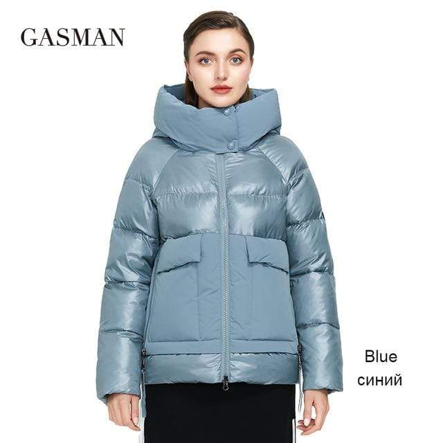 GASMAN Brand autumn winter fashion Women parka down jacket hooded patchwork thick coat Female warm clothes puffer jacket new 001 JadeMoghul Inc. 