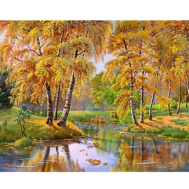 GATYZTORY Paint By Numbers For Adults Children DIY HandPainted Oil Painting Landscape Picture Paint Home Decoration Custom Photo AExp