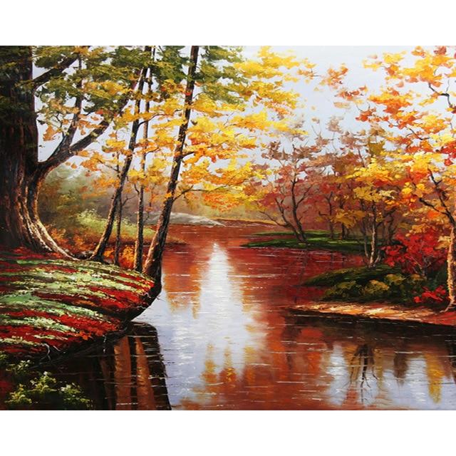 GATYZTORY Paint By Numbers For Adults Children DIY HandPainted Oil Painting Landscape Picture Paint Home Decoration Custom Photo AExp