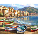 GATYZTORY Paint By Numbers For Adults Children DIY HandPainted Oil Painting Town Landscape Picture Paint Home Decoration AExp