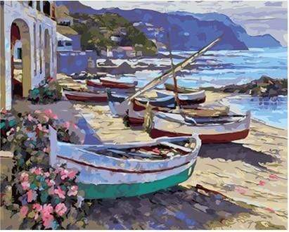 GATYZTORY Paint By Numbers For Adults Children DIY HandPainted Oil Painting Town Landscape Picture Paint Home Decoration AExp