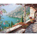 GATYZTORY Paint By Numbers For Adults Children DIY HandPainted Oil Painting Town Landscape Picture Paint Home Decoration AExp