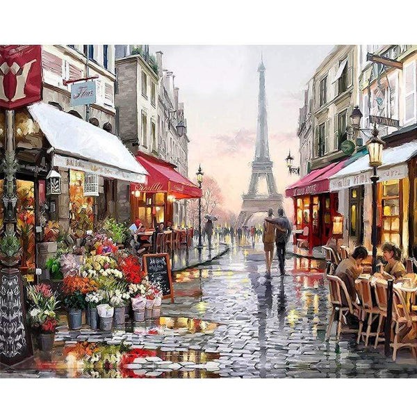 GATYZTORY Paint By Numbers For Adults Children HandPainted Street Scenic Oil Painting Home Decor Acrylic Painting AExp