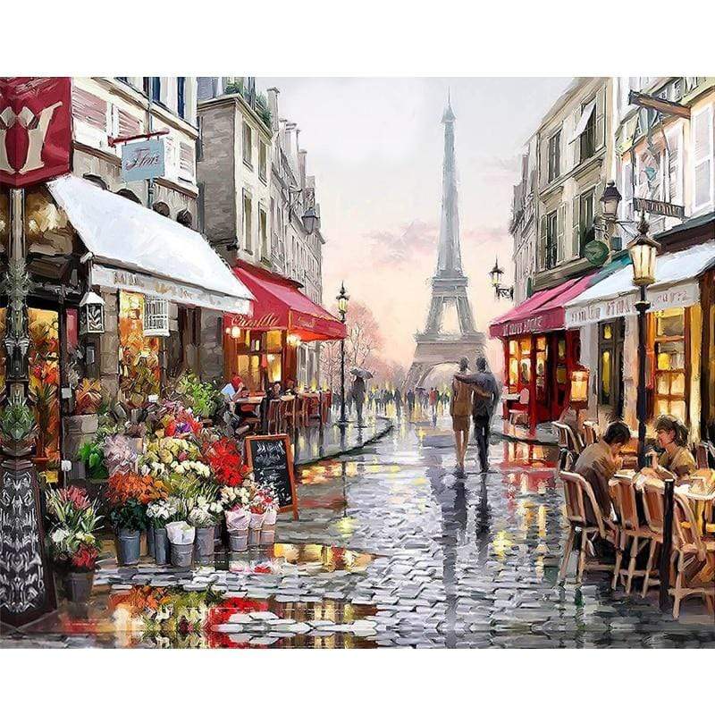 GATYZTORY Paint By Numbers For Adults Children HandPainted Street Scenic Oil Painting Home Decor Acrylic Painting AExp