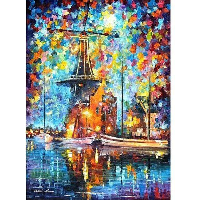 GATYZTORY Paint By Numbers For Adults Children HandPainted Street Scenic Oil Painting Home Decor Acrylic Painting AExp