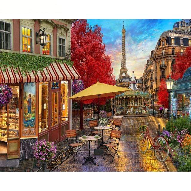 GATYZTORY Paint By Numbers For Adults Children HandPainted Street Scenic Oil Painting Home Decor Acrylic Painting AExp