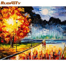 GATYZTORY Paint By Numbers For Adults Children HandPainted Street Scenic Oil Painting Home Decor Acrylic Painting AExp