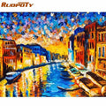 GATYZTORY Paint By Numbers For Adults Children HandPainted Street Scenic Oil Painting Home Decor Acrylic Painting AExp