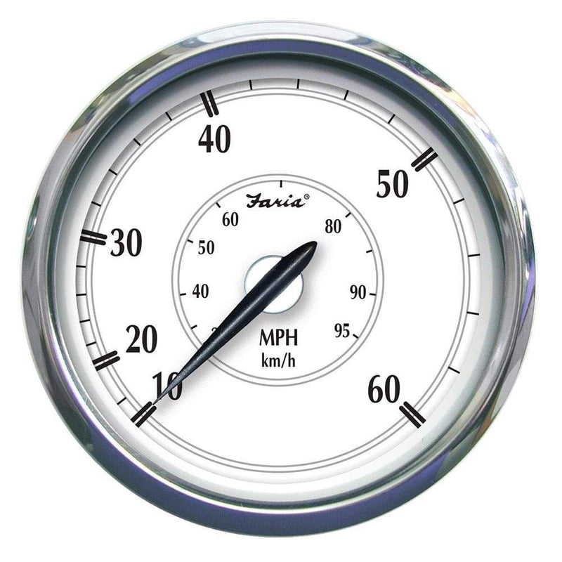 Gauges Faria Newport SS 5" Speedometer - 0 to 60 MPH [45009] Faria Beede Instruments