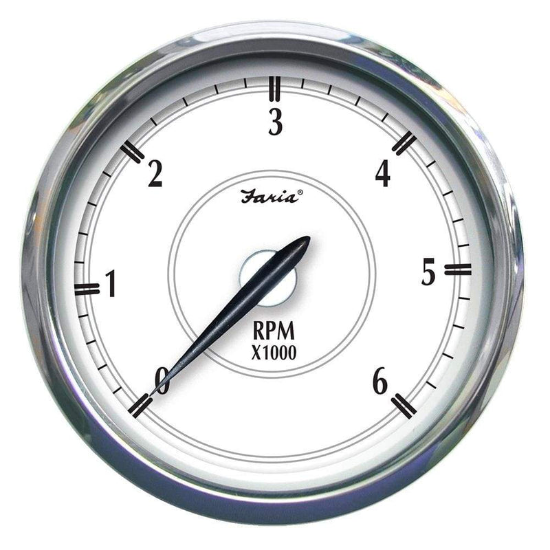 Gauges Faria Newport SS 5" Tachometer f/Gas Inboard - 6000 RPM [45013] Faria Beede Instruments