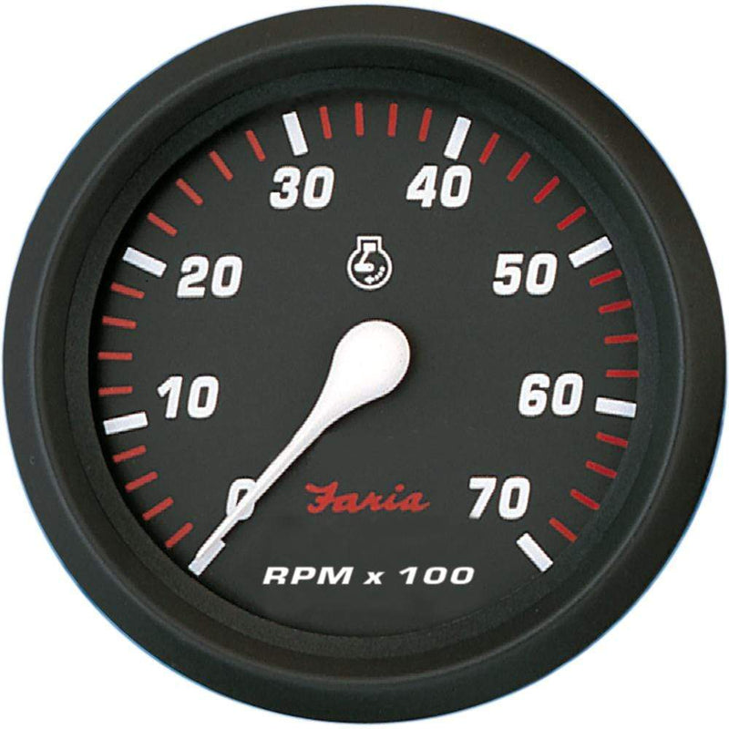 Gauges Faria Professional Red 4" Tachometer - 7,000 RPM [34617] Faria Beede Instruments