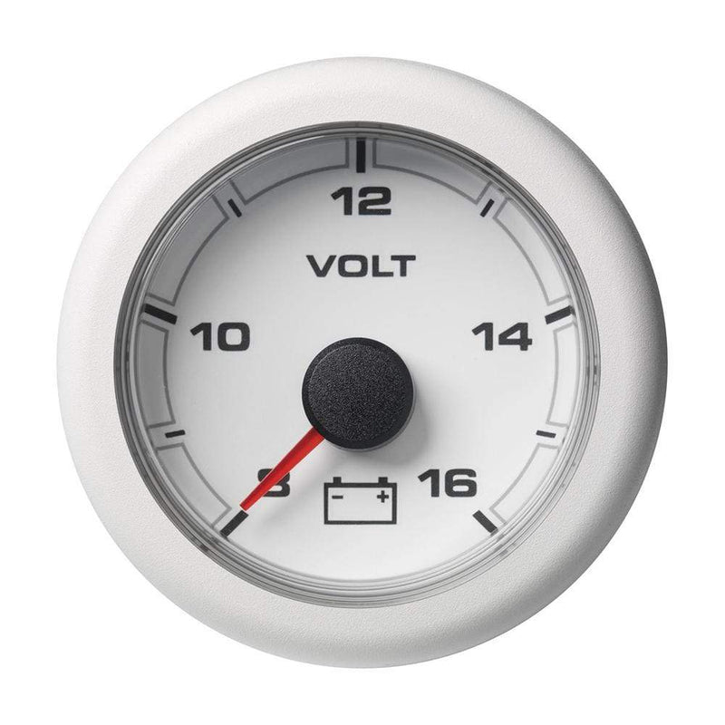 Gauges VDO Marine 2-1/16" (52mm) OceanLink Battery Voltage Gauge - 8 to 16V - White Dial  Bezel [A2C1066110001] VDO Marine